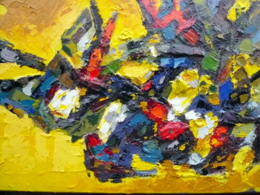 Peinture intitulée "Poésie en jaunes ma…" par Norbert Lafon, Œuvre d'art originale, Autre