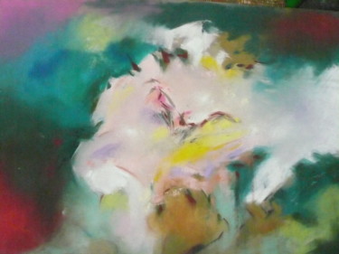 Peinture intitulée "vie-en-couleurs.jpg" par Norbert Lafon, Œuvre d'art originale, Pastel