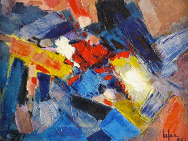 Peinture intitulée "composition 29.jpg" par Norbert Lafon, Œuvre d'art originale, Huile