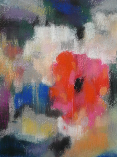 Pintura intitulada "fleur.jpg" por Norbert Lafon, Obras de arte originais, Pastel