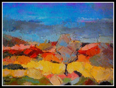 Pintura intitulada "paysage-2.jpg" por Norbert Lafon, Obras de arte originais, Óleo