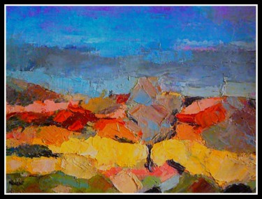 Painting titled "paysage-2.jpg" by Norbert Lafon, Original Artwork, Oil