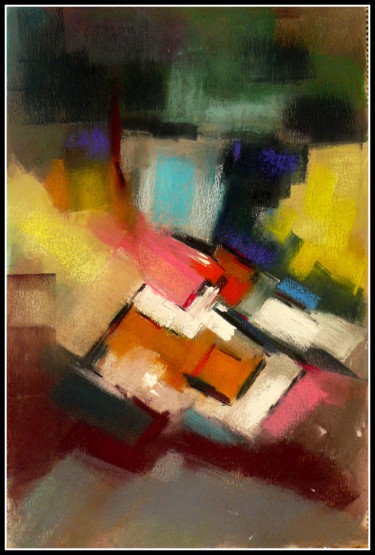 Painting titled "comprenne-qui-voudr…" by Norbert Lafon, Original Artwork, Pastel