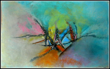Peinture intitulée "enchanter-l-air-en-…" par Norbert Lafon, Œuvre d'art originale, Pastel