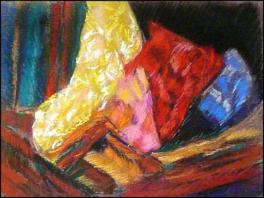 Peinture intitulée "tout-couvert-de-ros…" par Norbert Lafon, Œuvre d'art originale, Pastel