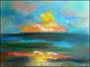 Peinture intitulée "la-mer-de-toutes-le…" par Norbert Lafon, Œuvre d'art originale, Pastel