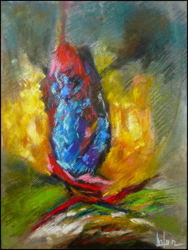 Peinture intitulée "mon-reve-ne-sait-pa…" par Norbert Lafon, Œuvre d'art originale, Pastel