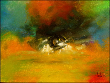 Peinture intitulée "passez-a-autre-chos…" par Norbert Lafon, Œuvre d'art originale, Pastel