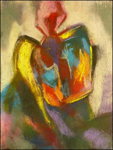 Peinture intitulée "l-inconnue-de-passa…" par Norbert Lafon, Œuvre d'art originale, Pastel