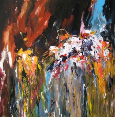 Painting titled "Symphonie 1" by Norbert Delor, Original Artwork