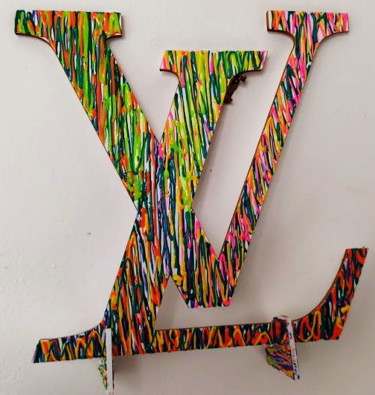 Sculpture titled "LV" by Norberto Quinto, Original Artwork, Acrylic