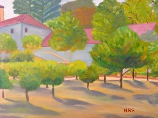 Painting titled "Harvest season in N…" by Noreen Schumann, Original Artwork, Oil