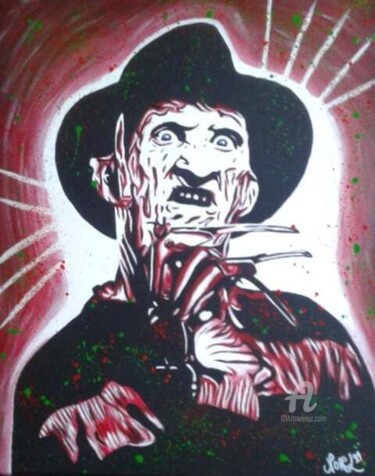 Painting titled "freddy crough" by Norel, Original Artwork, Acrylic