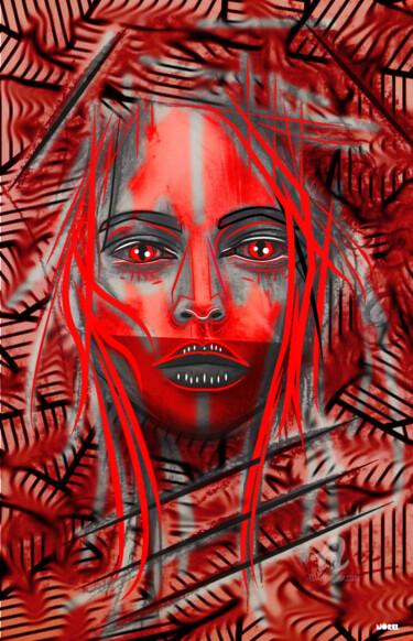 Arts numériques intitulée "tuer mes demons" par Norel, Œuvre d'art originale, Peinture numérique