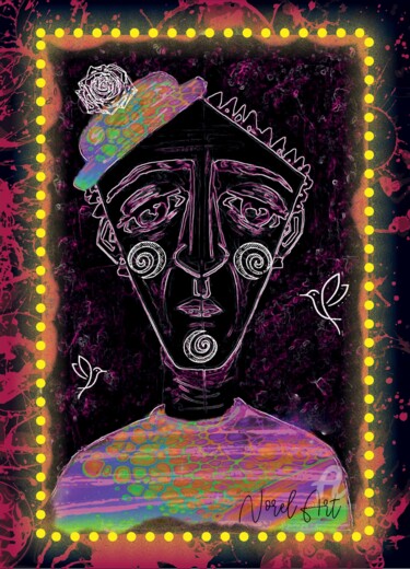 Arte digital titulada "Clowny 23" por Norel, Obra de arte original, Trabajo Digital 2D