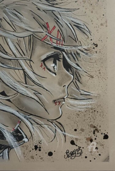 Dibujo titulada "Juuzou Suzuya" por Norel, Obra de arte original, Rotulador