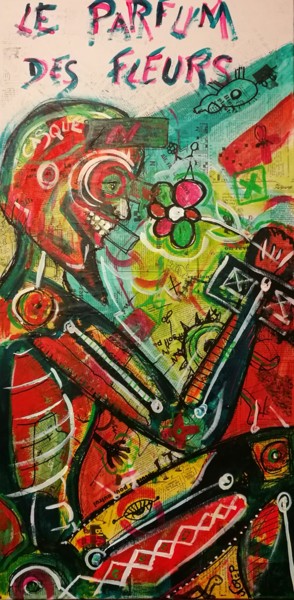 Peinture intitulée "Le Parfum des Fleurs" par Norep, Œuvre d'art originale, Acrylique