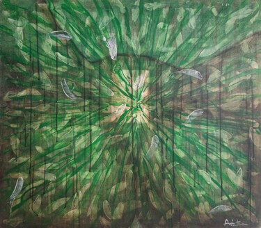 Painting titled "Luz a dar" by Norge Arostica, Original Artwork, Acrylic