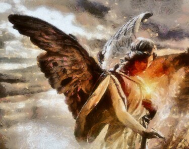 Arts numériques intitulée "Angel 05" par Norisknimo, Œuvre d'art originale, Photo montage