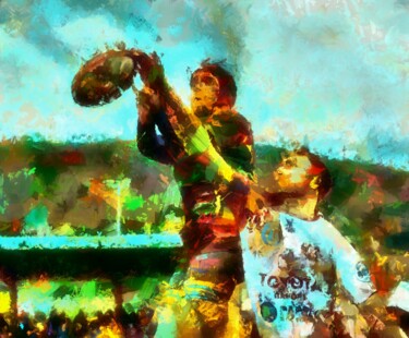 Digital Arts titled "RUGBY 08" by Norisknimo, Original Artwork, Digital Painting