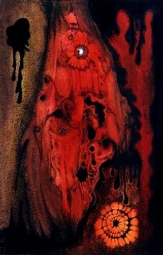 Pintura intitulada "AMAZONIA Sangre da…" por Norma Nava, Obras de arte originais, Óleo
