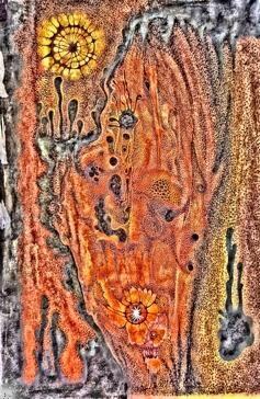 Pintura titulada "AMAZONIA Sangre da…" por Norma Nava, Obra de arte original, Oleo