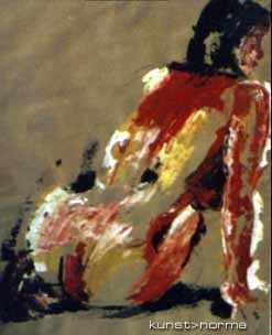 Pintura titulada ""esa espalda"" por Norma Ascencio, Obra de arte original, Oleo
