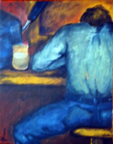 Pintura titulada ""un lechero a la ba…" por Norma Ascencio, Obra de arte original, Oleo