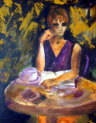 Painting titled ""americano a la ter…" by Norma Ascencio, Original Artwork, Oil