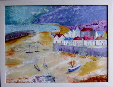 Peinture intitulée "Cornish Haven" par Norman Shipley, Œuvre d'art originale
