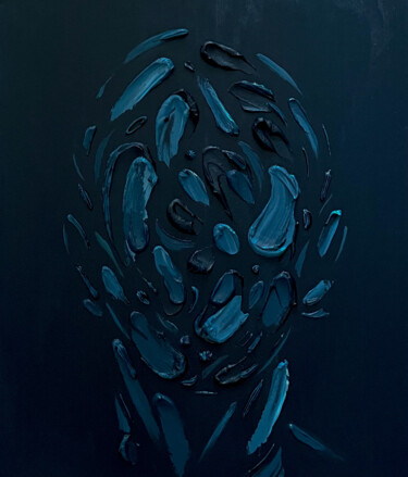 Картина под названием "Nameless 5722" - Norris Yim, Подлинное произведение искусства, Акрил Установлен на Деревянная рама дл…
