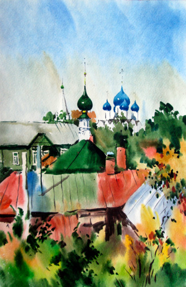 Картина под названием "Вид на Рождественск…" - Носов Фёдор, Подлинное произведение искусства