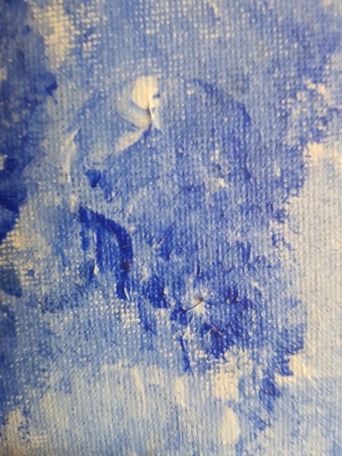 Peinture intitulée "Blue Android" par Nostra Damus Del Monte, Œuvre d'art originale, Acrylique
