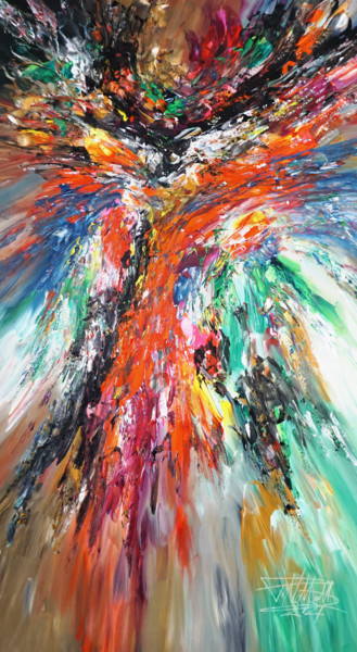 Awesome Dynamics L 2 Painting titled "Awesome Dynamics L 2" by Peter Nottrott, Original Art, Acrylic