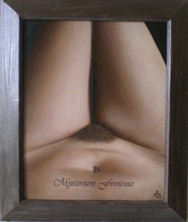 Painting titled "Mysterium Feminae" by Anne Schwartzweber, Original Artwork, Oil