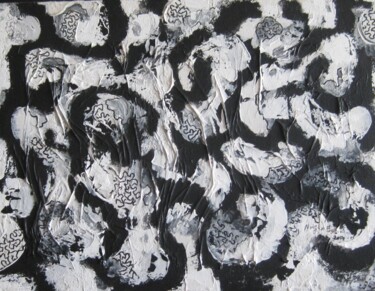 Картина под названием "1014" - Nouzha Bennani, Подлинное произведение искусства, Коллажи Установлен на Деревянная рама для н…