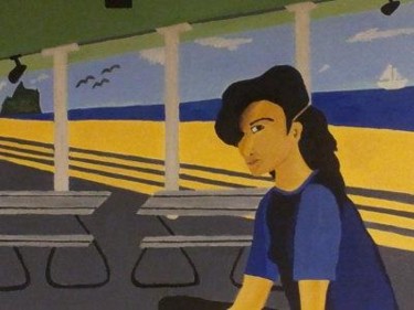 Painting titled "Mone Beach" by Nova B, Original Artwork, Other