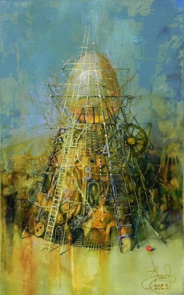 Malerei mit dem Titel ""Composure"" von Novikovartfamily, Original-Kunstwerk, Öl