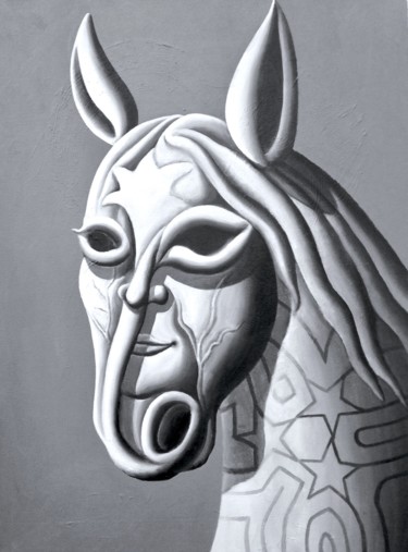 CABEZA Painting titled "CABEZA" by Marcelo Novo, Original Artwork, Acrylic