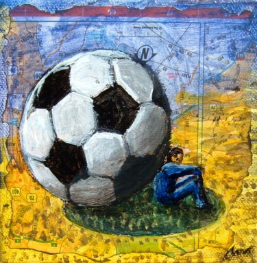 Malerei mit dem Titel "UN POCO DE SOMBRA" von Marcelo Novo, Original-Kunstwerk, Acryl
