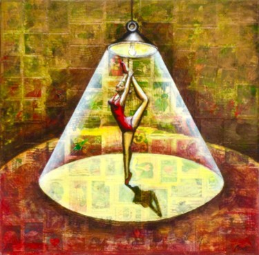 Pittura intitolato "DANCING LIGHT" da Marcelo Novo, Opera d'arte originale, Acrilico
