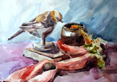 Peinture intitulée "Charity. Still Life…" par Tatyana Zorina, Œuvre d'art originale, Aquarelle