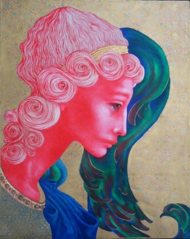 Painting titled "Angel" by Constantin Ciprian Irimia, Original Artwork