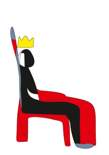 Grafika cyfrowa / sztuka generowana cyfrowo zatytułowany „" king "” autorstwa Noya, Oryginalna praca, Malarstwo cyfrowe