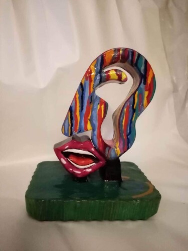 Sculpture titled "ORL" by Np, Original Artwork, Acrylic