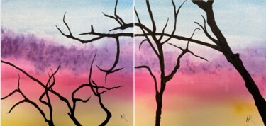"Winter Sunrise" başlıklı Tablo Nancy Riedell tarafından, Orijinal sanat, Suluboya