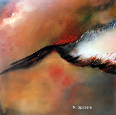 Peinture intitulée "Terres brûlées 1" par Nicole Spiraers, Œuvre d'art originale, Acrylique