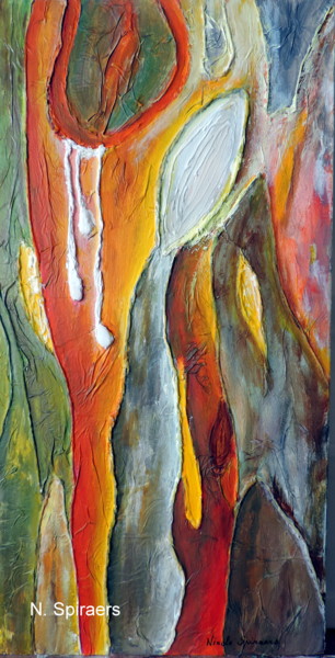 Peinture intitulée "Cyprès glabre" par Nicole Spiraers, Œuvre d'art originale, Acrylique