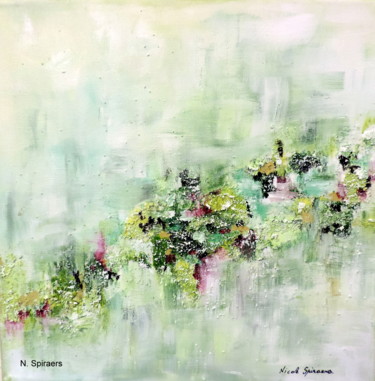 Peinture intitulée "Un air de printemps…" par Nicole Spiraers, Œuvre d'art originale, Acrylique Monté sur Châssis en bois