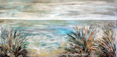 Peinture intitulée "Avec la Mer du Nord…" par Nicole Spiraers, Œuvre d'art originale, Acrylique Monté sur Châssis en bois